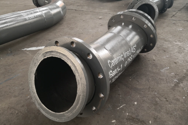 煤粉管道45度襯陶瓷成品彎頭 煤粉管道45度襯陶瓷成品彎頭